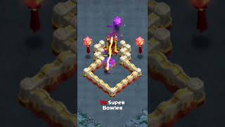 New Level Inferno Tower Vs Super Troops  #coc #clashofclans #cocshorts