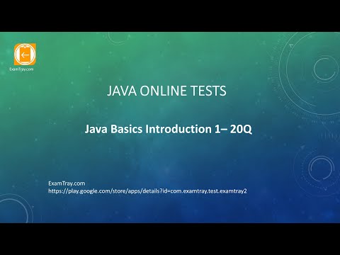 01 Java Basics Online Test with Interview FAQ Questions and Answers