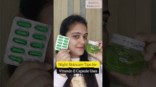Vitamin E Capsule+Aloevera Gel For Night Skincare💯Get Soft Glowing Skin l #beatytips#viral#yttshorts