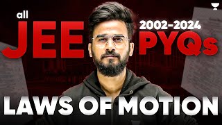 "All JEE Main LAW'S OF MOTION PYQs (2002-2024) | Complete Problem Analysis & Solutions"