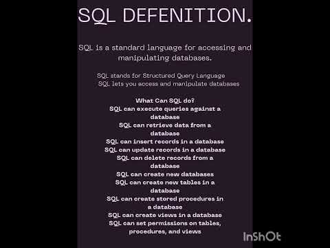 #sql definition