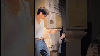 kim taeyung hot and iconic walk with cute smile #kim #taeyung #hot #iconic #walk #smile #btsv #bts