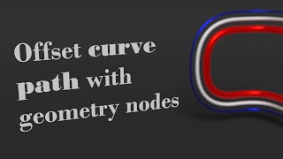 Offset Curve Path with Geometry Nodes [Blender 3.4] ✒️