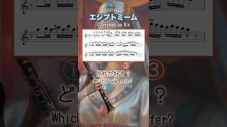 オクターブ上げると全く違う運指になるのが厄介 #クラリネット #エジプトミーム #clarinet
