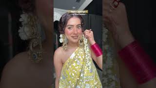 Haldi/Mehndi earrings jugaad 🪷 #diyearrings #floraljewelry #haldijewellery #mehndijewellery #diy