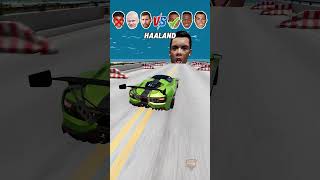 Messi Team vs Ronaldo Team Car Brake Test Beamng.Driver 🚘⚽ #Shorts #beamngdrive