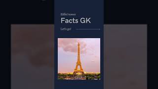 Eiffel Tower intresting Facts| #shorts