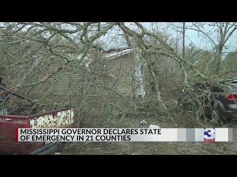 NWS: 12 tornadoes touched down in Mississippi over the weekend