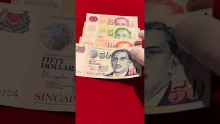 Circulating Banknotes 🇸🇬 Singapore money currency cash #shorts #short