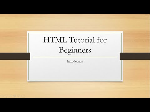 Introduction to Ultimate HTML Tutorial for Beginners Series