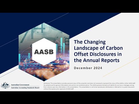 AASB Dialogue Series: The Changing Landscape of Carbon Offset Disclosures in Annual Reports