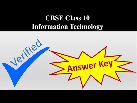 ✔️[Verified] IT 402 Answer Key CBSE Class 10 2021-22: Information Technology Term 1 CBSE Board Exam