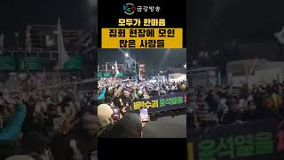 [한남동 집회]한남대교 전차선 통제 #한남동집회
