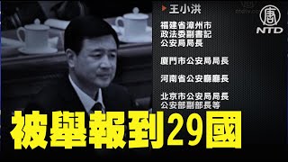 中共公安部副部長王小洪被舉報到29國