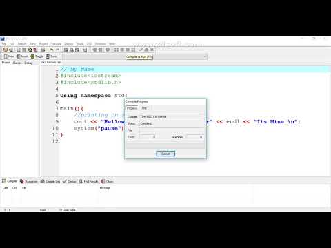 CS201 First Lecture Intro To DevC++