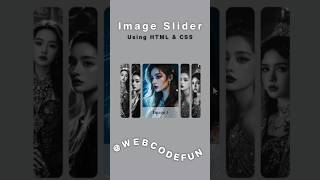 Image slider with HTML & CSS only #ytshorts #shorts #frontend #html #css #animation