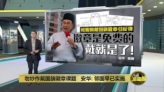 戴国旗徽章培养爱国精神   教育部: 没戴不会受罚 | 八点最热报 28/03/2025