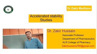 Accelerated stability studies