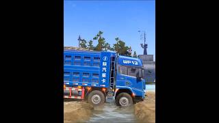 SpinTires MudRunner - Heavy Duty WP-13 Takes on the TOUGHEST Mud Road! ​#32 #MudRunner #Shorts