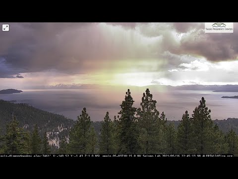 Evening Thunderstorm Over Lake Tahoe 5/16/2021 - 5/17/2021