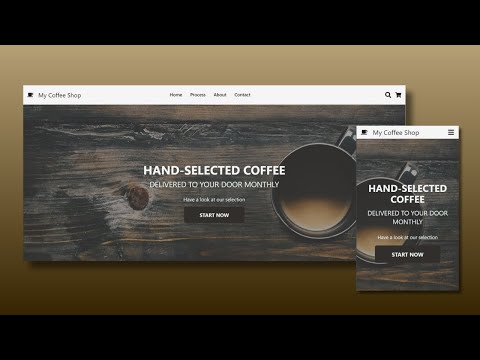 Build A Responsive Coffee Website | React + TailwindCSS