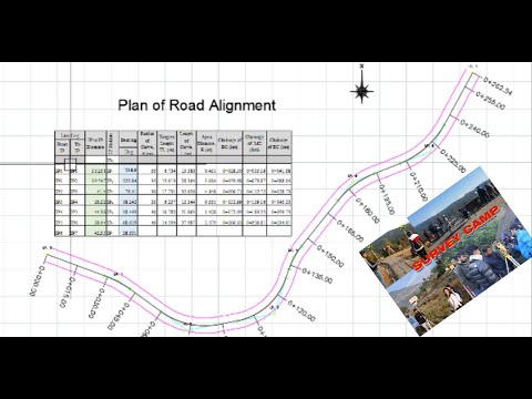 Plot the Plan of Road Alignment in AutoCAD