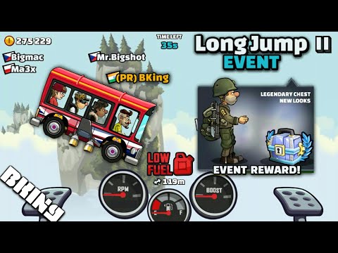 Long Jump Event is Back! Long jump event Hill Climb Racing 2