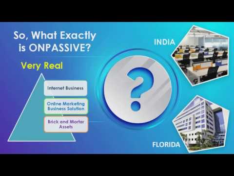 Onpassive Webinar 28 of July 2019 the new online business of the future