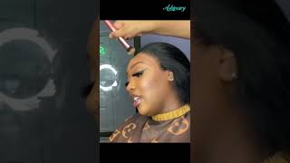 13*6 full lace real frontal straight wig from Ashimary hair 👏🏿