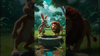 The Clever Rabbit and the Hungry Lion. #inspirationalstory #goodmoralstories #wisdomwins