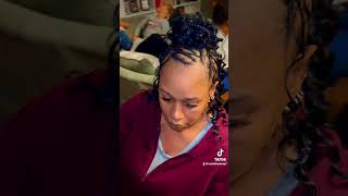 #niksbeauty #niksbeautyllc #braiddesigns #feedinbraids #feedins #halfuphalfdown #crochet