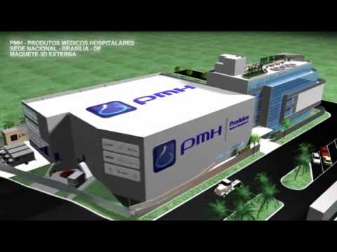 Maquete Digital da Nova Sede Nacional da PMH ( Produtos Médicos Hospitalares ) Brasília - DF