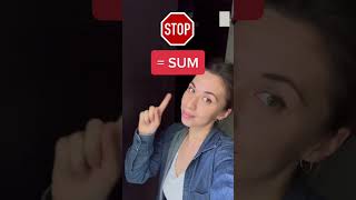 🛑 Stop using =SUM! ✅ Learn how to use AUTOSUM in Microsoft Excel #shorts