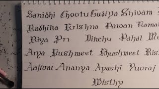 Calligraphy name writing||Sakshi Pandey art channel  is live