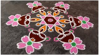 Aadi Maatham Special Rangoli Design 2025/ Sashti Pooja/ Aadivelli Kolam/ Kiruthikai Easy Muggulu Art