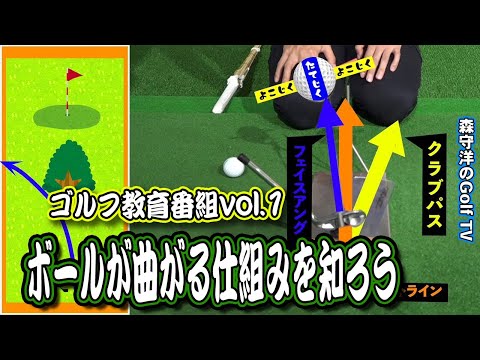 【ゴルフ教育番組】ボールはなぜ曲がるのか？理屈を知ってボールをコントロールしましょう！