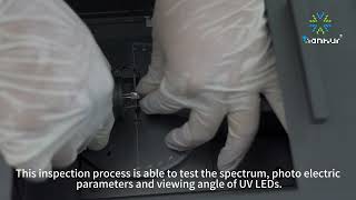 UV LED Integrating Sphere Test in Tianhui Laboratory