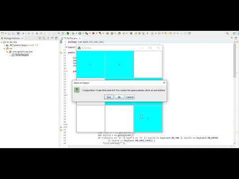Create tic tac toe Game using java, swing and awt.