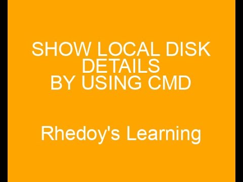 how to show hard drive and partition status and drive size from cmd