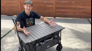 Collapsible Wagon that includes table top! Whitsunday is great for picnics, camping, beach & more!