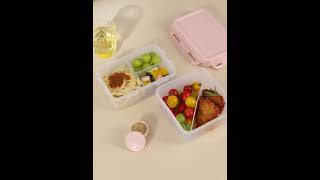 【英國FGODA】便攜式分格保鮮餐盒(附餐具&醬料盒)系列