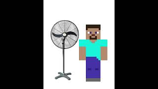 Kipas vs Steve #steve #shorts #minecraft #gaming #meme #fan