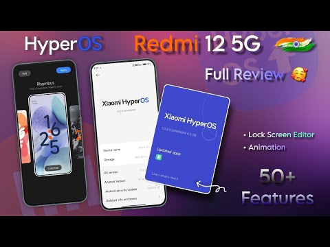 Finally ! HyperOS ⚡ Update On Redmi 12 5G | Full Review | 50+ Features |