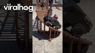 RC Car Climbs Up Spiral Staircase || ViralHog