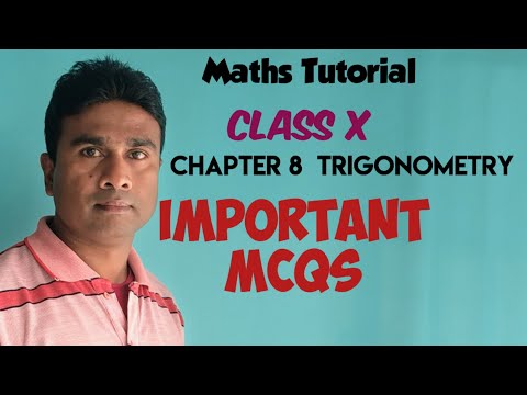 #CLASS X# Chapter 8 #trigonometry MCQs