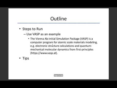 Shaheen 101 Spring 22: Running HPC workflow on Shaheen: VASP example.