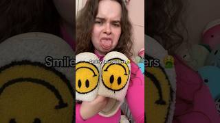 SMILEY FACE SLIPPERS 🤮