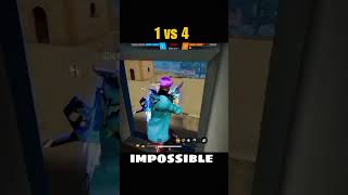 1 vs 4 clutch impossible🥵 #freefire #garenafreefire #ff #nxtclassy #freefirehighlights