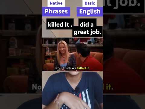 Learn English With F.R.I.E.N.D.S | Basic English vs Native Phrases | #learnenglish #englishteacher