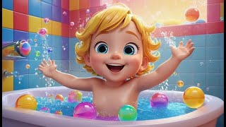 Splish, Splash, A Rainbow Bath | Color Song for Kids | Nursery Rhymes and Baby Learning Songs